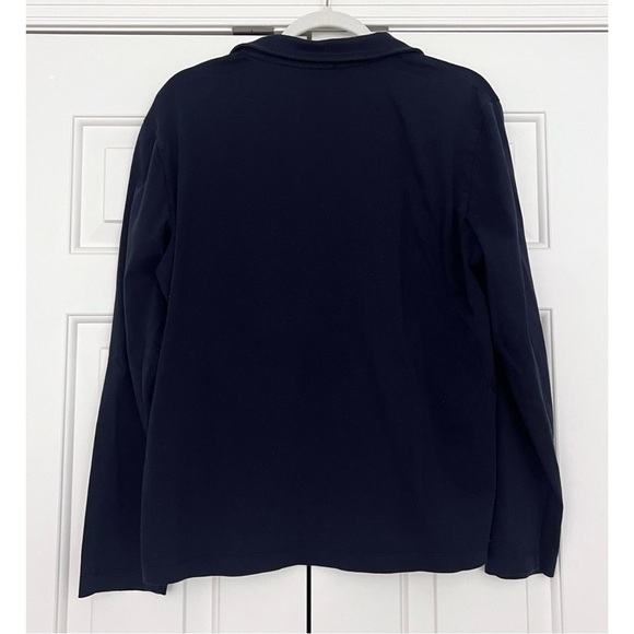 Banana Republic Cotton Quarter Zip Pullover in Navy Blue - Size M - Picture 2 of 4